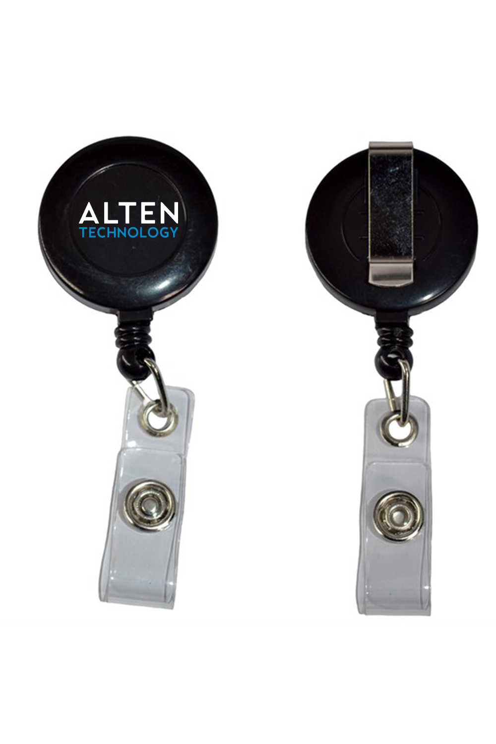 Round Badge Reel with Belt Clip