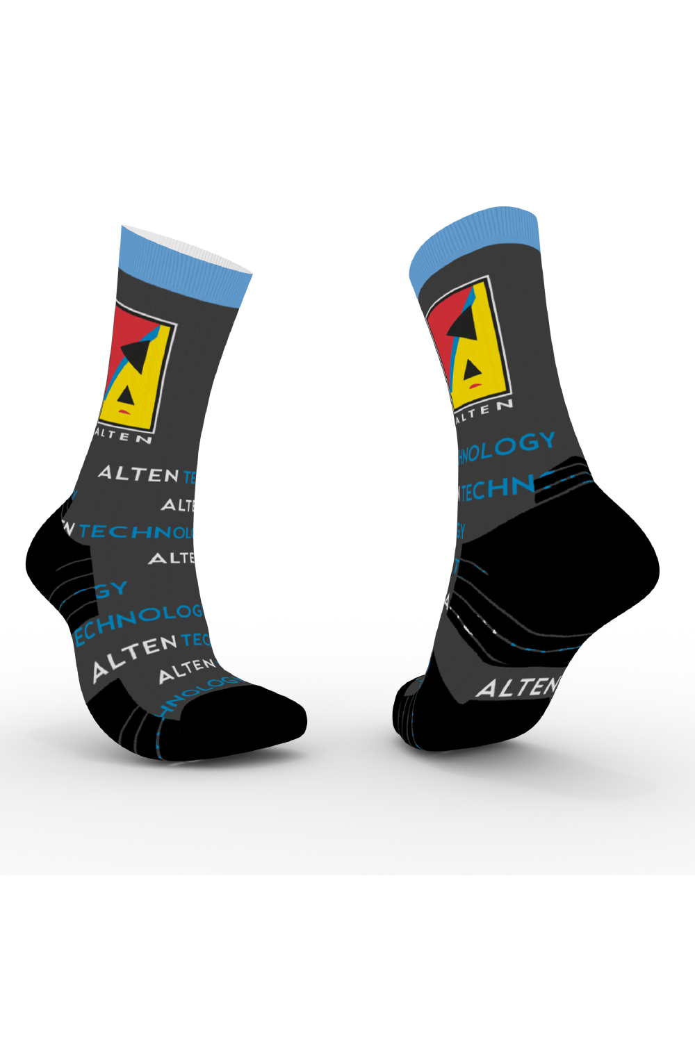 Athletic High-Performance Sports Crew Socks