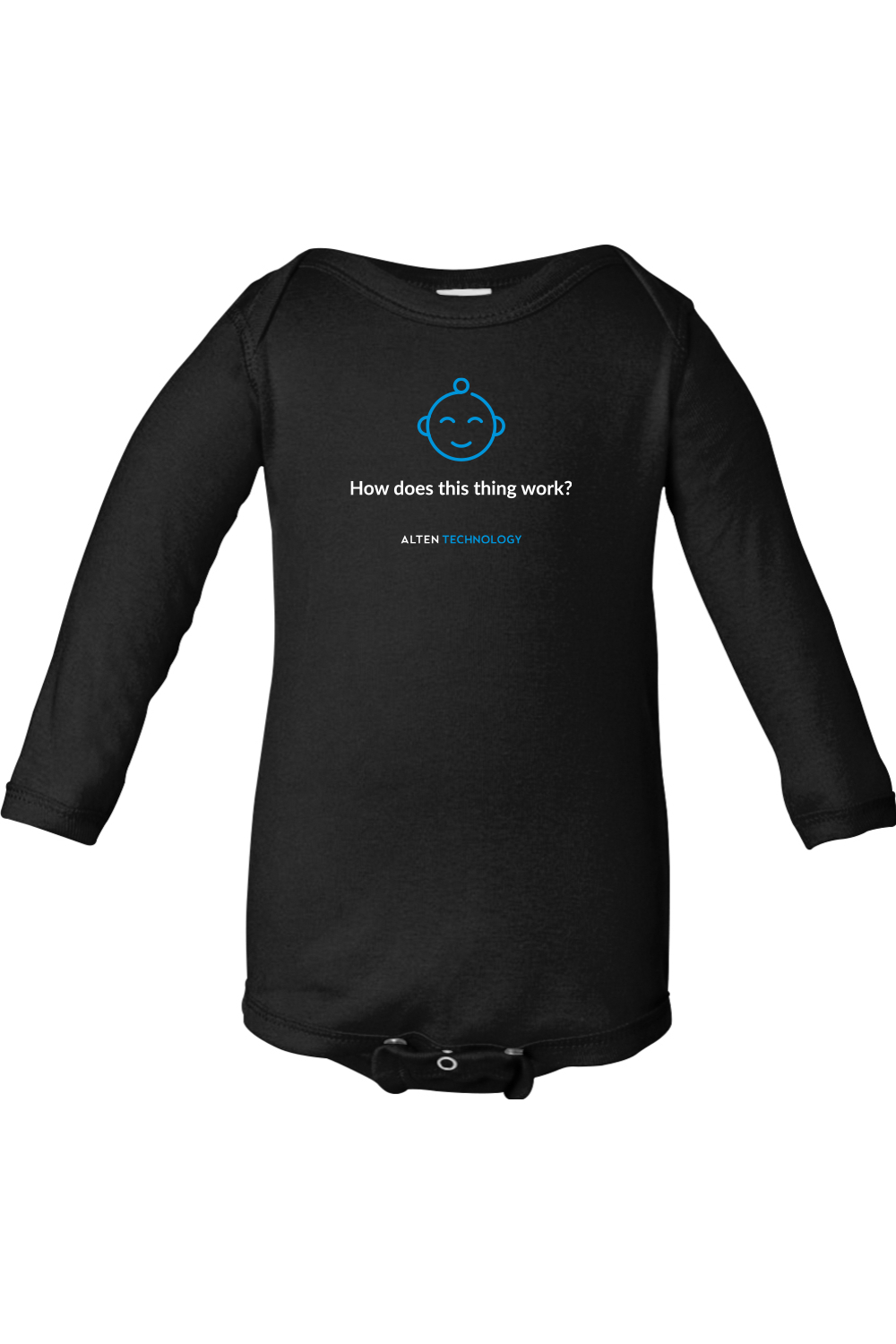 Infant Long Sleeve Baby Rib Bodysuit - How does this work?