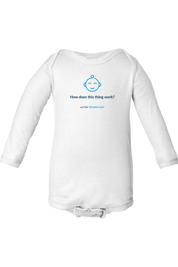 Infant Long Sleeve Baby Rib Bodysuit - How does this work?