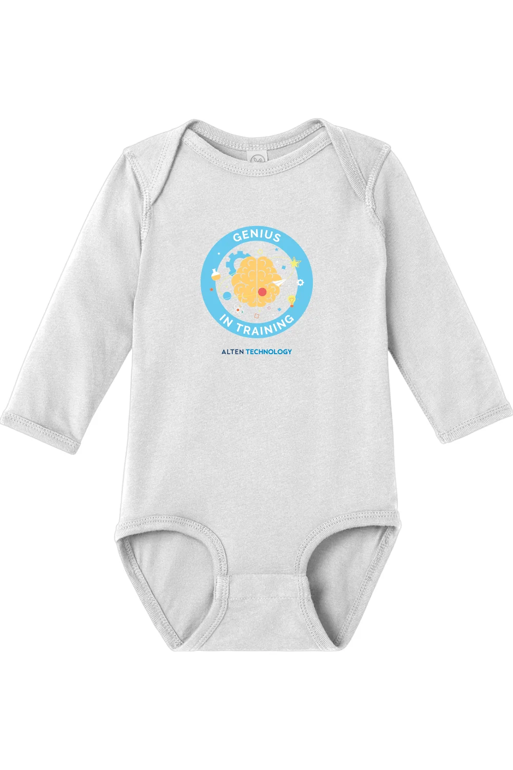 Alternative view of Infant Long Sleeve Jersey Bodysuit - Genius in Training