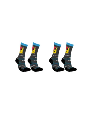 2-Pair Bundle - Athletic High Performance Sports Crew Socks