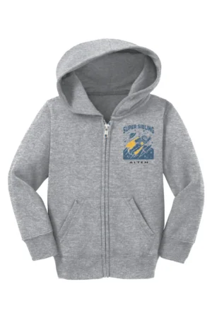 Toddler Fleece Full-Zip Sweatshirt | Super Sibling