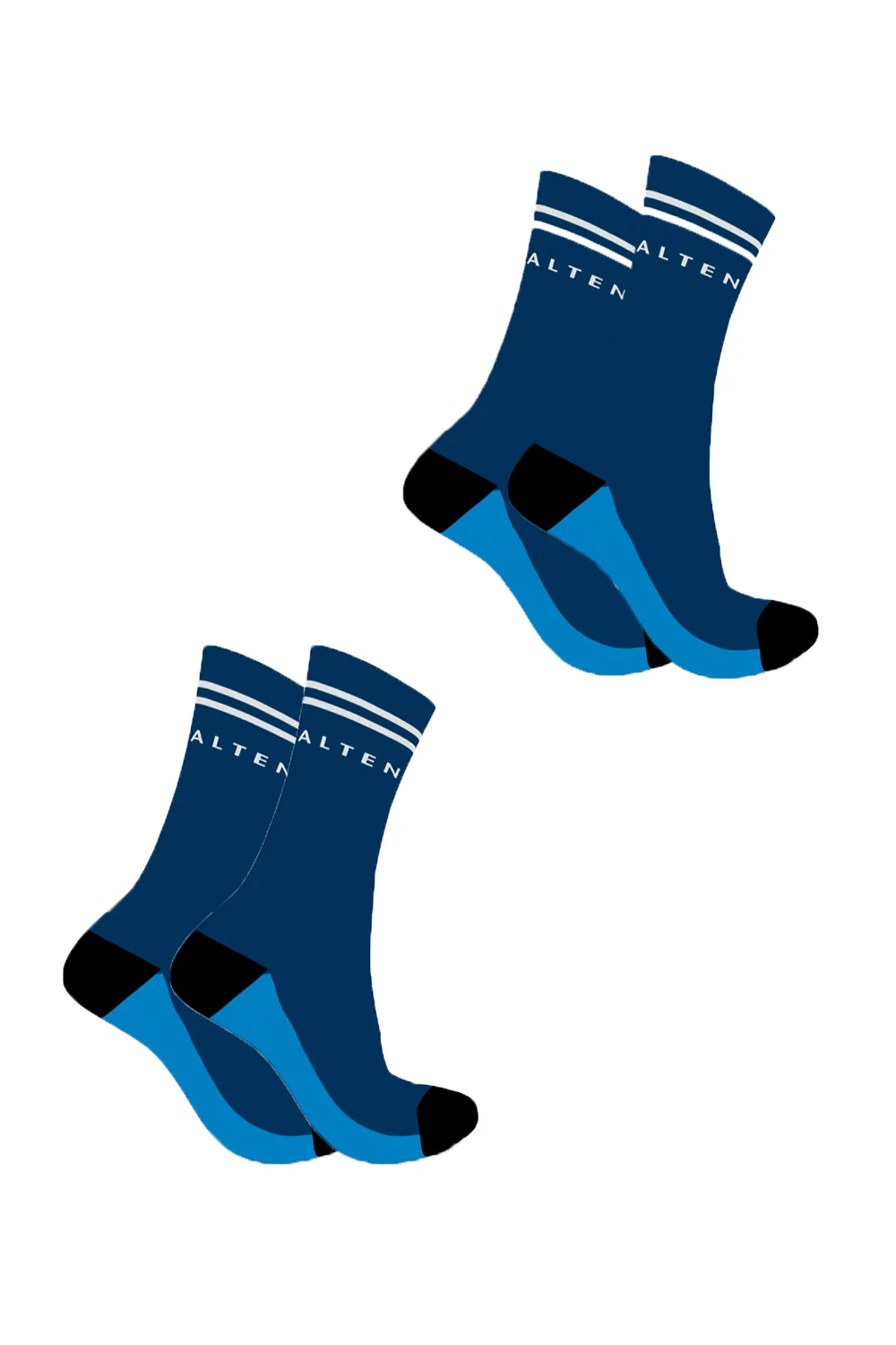 2-Pair Bundle - Sustainable High-Speed Premium Crew Socks